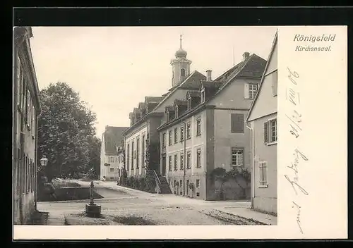 AK Königsfeld, Kirchensaal, Ortspartie