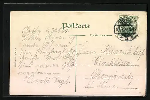 AK Gotha, Neumarkt, Hauptmarkt, Crematorium