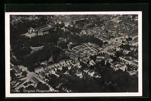 AK Gotha, Ortsansicht, Fliegeraufnahme