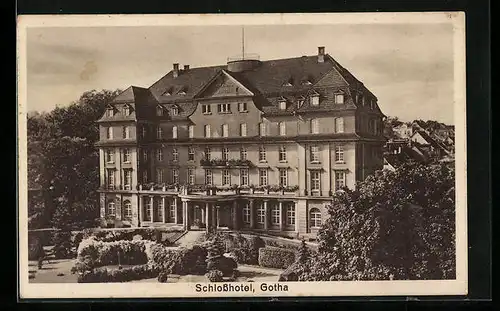 AK Gotha, Blick auf das Schlosshotel
