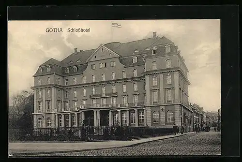 AK Gotha, Partie am Schlosshotel