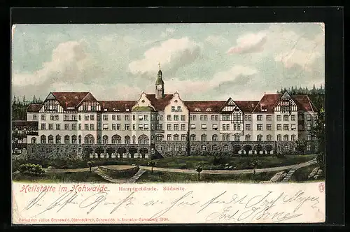 AK Neustadt / Sachsen, Heilstätte, Hauptgebäude, Südseite