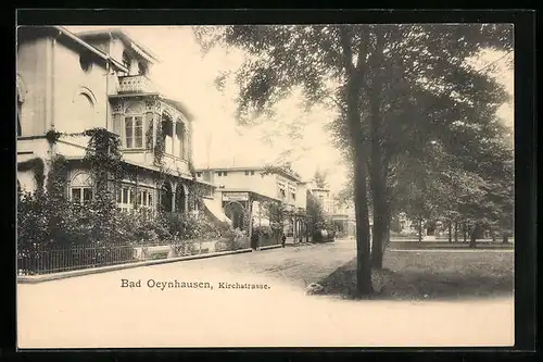 AK Bad Oeynhausen, Partie in der Kirchstrasse