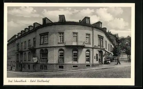 AK Bad Schwalbach, Partie am Hotel Quellenhof