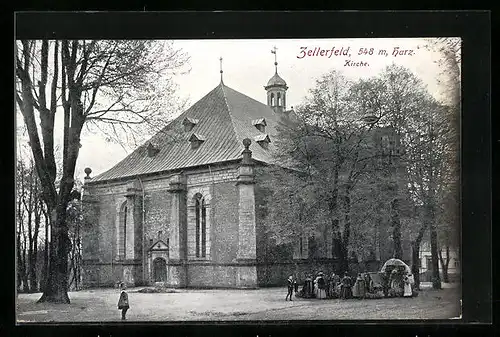 AK Zellerfeld /Harz, Blick auf die Kirche