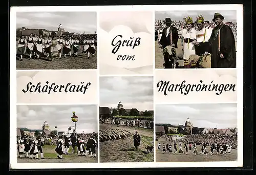 AK Markgröningen, Ansichten vom Schäferlauf