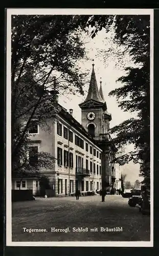 AK Tegernsee, Herzogl. Schloss mit Bräustübl