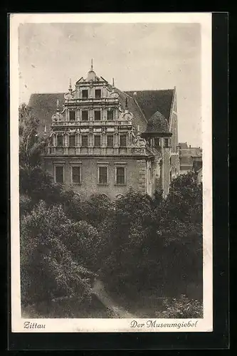 AK Zittau, Der Museumgiebel