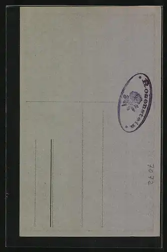 Künstler-AK Heubach /Württemberg, Marktplatz mit Kirche