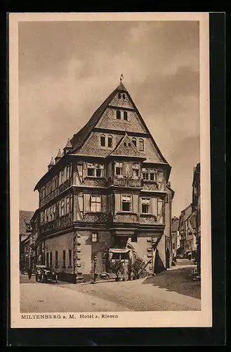 AK Miltenberg a. M., Hotel z. Riesen