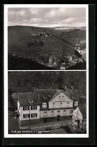 AK Sauerthal ü. Lorch, Gasthaus-Pension Hengstmann