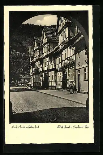 AK Bad Sooden-Allendorf, Blick durchs Soodener Tor