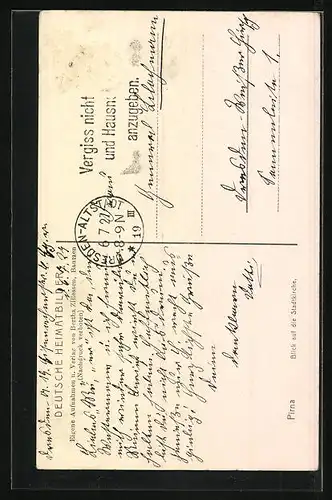 AK Pirna, Blick auf die Stadtkirche