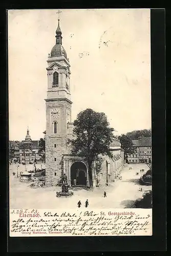 AK Eisenach, Ansicht St. Georgenkirche