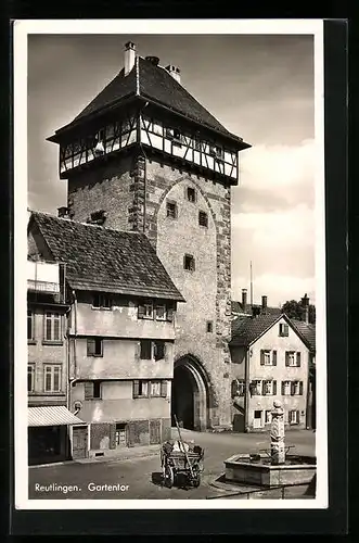 AK Reutlingen, Blick auf das Gartentor