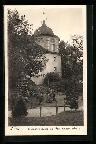 AK Zittau, Ehemalige Bastei, Jetzt Stadtgärtnerwohnung