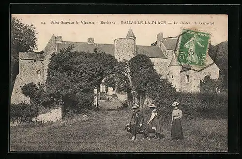 AK Saint-Sauveur-le-Vicomte, Environs, Rauville-la-Place, Le Château de Garnetot