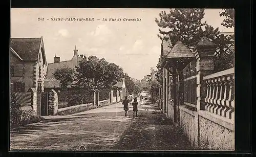 AK Saint-Pair-sur-Mer, La Rue de Grandville