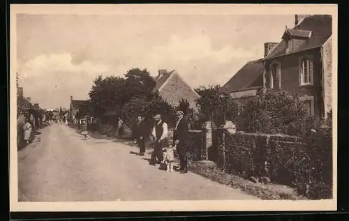 AK St-Rémy-des Landes, Une rue, Strassenpartie
