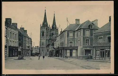 AK La Haye-du-Puits, Place Ducloux