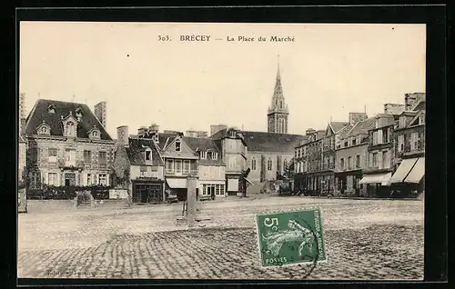 AK Brécey, La Place du Marché