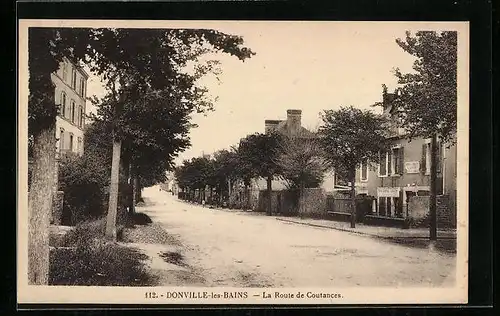 AK Donville-les-Baines, La Route de Coutances