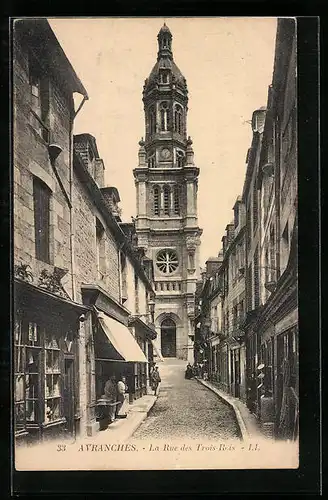 AK Avranches, Rue des Trois Rois