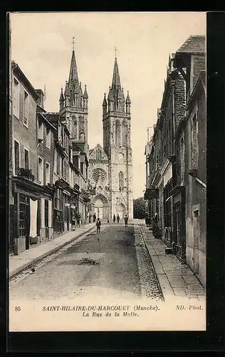 AK Saint-Hilaire-du-Harcouet, Rue de la Motte