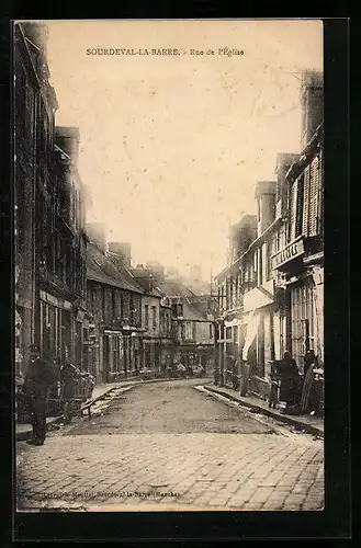 AK Sourdeval-la-Barre, Rue de l`Eglise