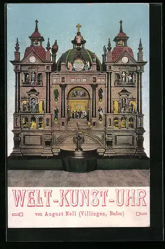 AK Villingen /Baden, Welt-Kunstuhr von August Noll