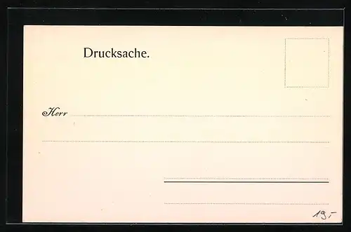 Lithographie Eisenach, Cigarrenfabrik H. W. Fleischhauer, Besuchsanzeige