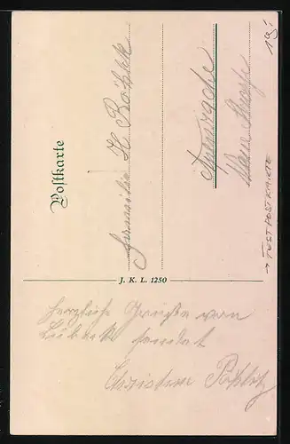 AK Lübeck, Festpostkarte 1926, 700 Jahrfeier der Reichsfreiheit, Briefmarke und Flagge