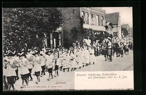 AK Husum, 300jähriges Stadtjubiläum und Heimatsfest 1903, Spielleute
