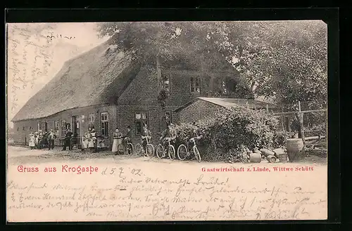AK Krogaspe, Gastwirtschaft z. Linde, Inh.: Witwe Schütt