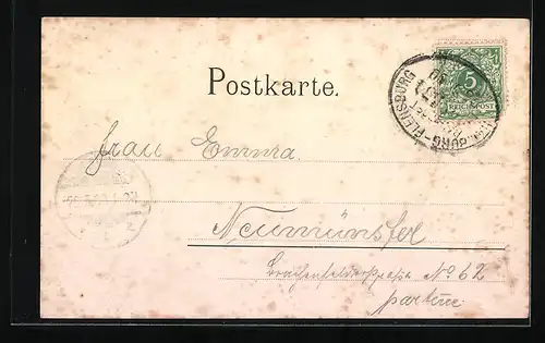 AK Bramstedt /Holst., J. Pahls Gasthaus zum Grünen Walde, Strassenansicht