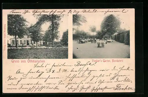 AK Hamburg-Othmarschen, Gasthaus Flenkers Garten / Nordstern