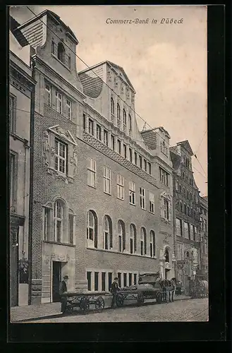 AK Lübeck, Strasse an der Commerz-Bank