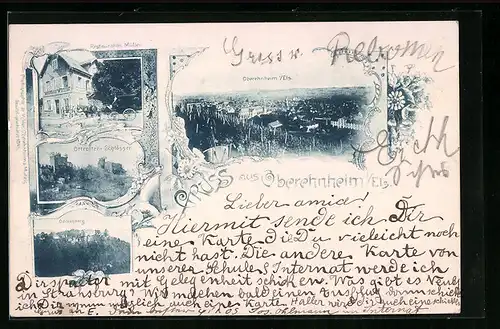 AK Oberehnheim, Ottrotter-Schlösser, Restauration Müller