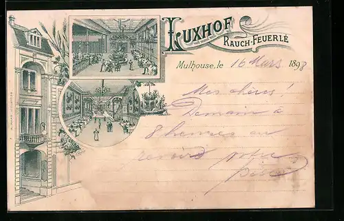 Lithographie Mulhouse, Luxhof, Rauch-Feuerle