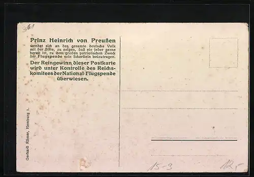 AK Ritter mit Fahne betrachtet Flugzeuge in der Luft, National-Flugspende 1912