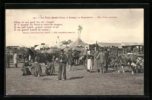 AK Lessay, La Foire Sainte-Croix, Fin d`une journee