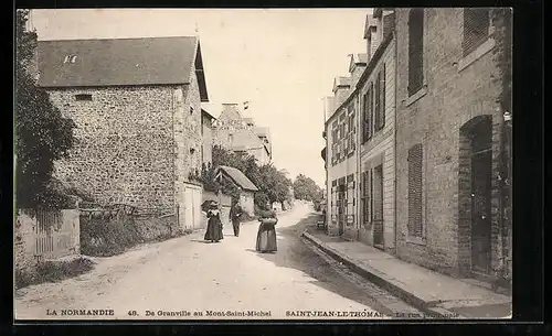 AK Saint-Jean-le-Thomas, La Rue principale