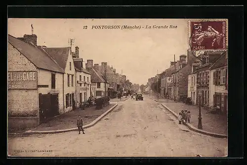 AK Pontorson, La Grande Rue