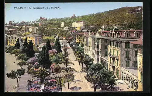 AK Rapallo, Le Palazzine ed i Giardini