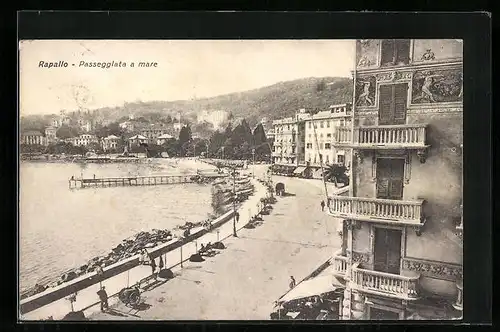 AK Rapallo, Passegglata a mare