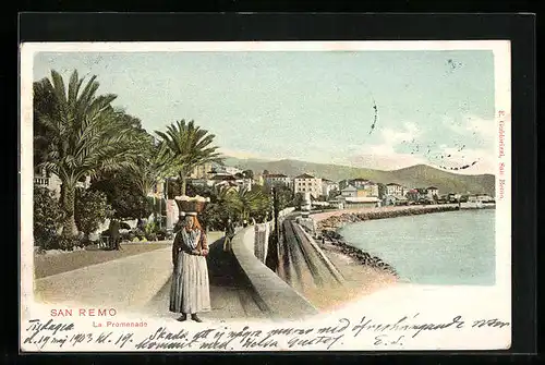 AK San Remo, La Promenade