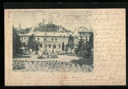 AK Genova, Giardini del Palazzo Doria Pamphili