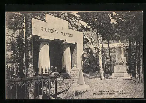 AK Genova, Camposanto, Monumento Mazzino