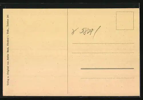 AK Ohrdruf /Thür., Geschäfte an der Marktstrasse