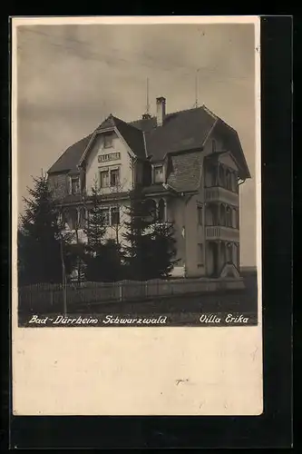 AK Bad-Dürrheim /Schwarzwald, Hotel-Pension Villa Erika